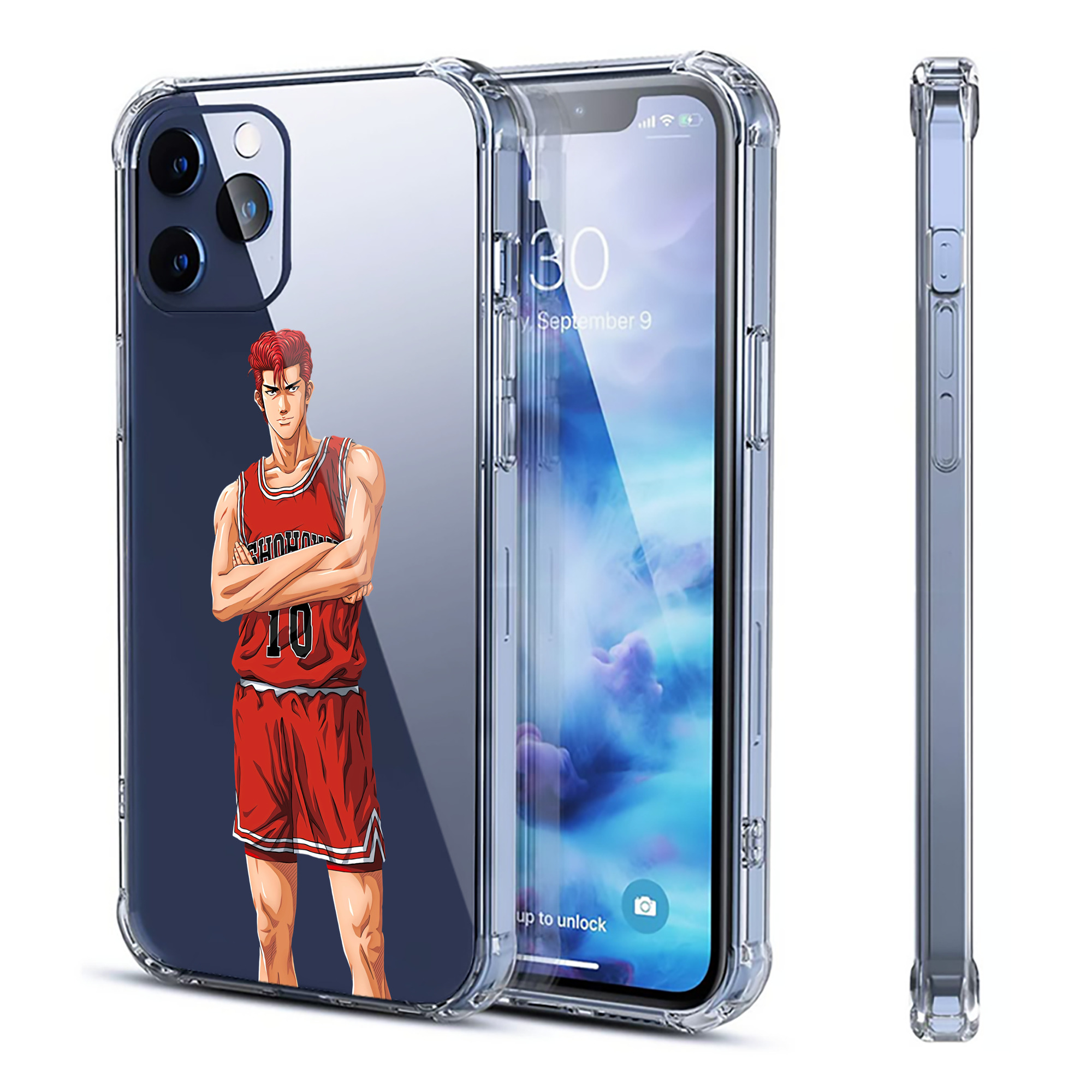 （画像用） SLAM DUNK／スラムダンク 【iPhone 12シリーズ対応】透明スマホケース（クリアソフトケース）